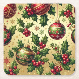 Papper julprydnadsUnderlägg Underlägg Papper Kvadrat