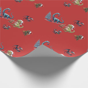 Papper jultomte Dinosaurs Presentpapper