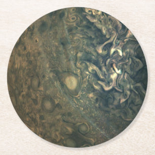Papper Jupiter High Altitude Dimma Underlägg Rund