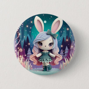 Papper kanin Girl (Cute Origami) Knapp