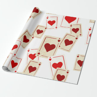 Papper kasinot av Hearts Gift Wrapping Presentpapper