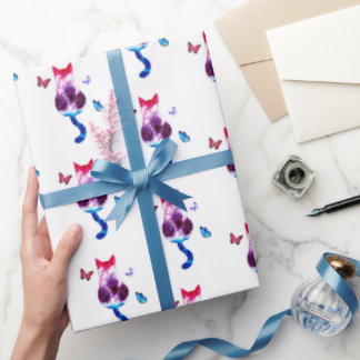 Papper kattrappning presentpapper