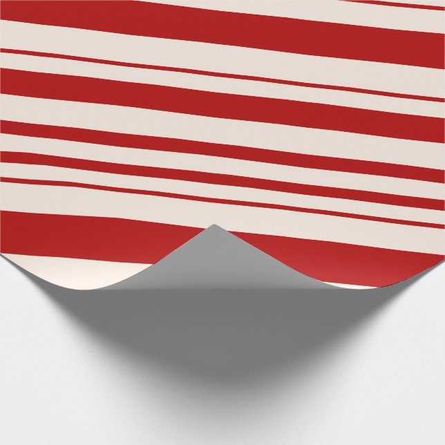 papper "Klassisk Candy cane" med stripe-inslagning Presentpapper (Hörn)