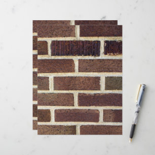 Papper klippbok för fotografi av brickvägg