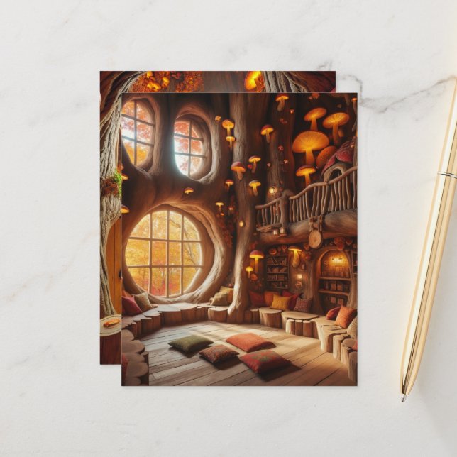 Papper klippbok för Träd med hög höjd (Fram/Back In Situ)