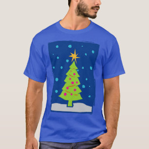 Papper klippning av Chistmas Träd T Shirt