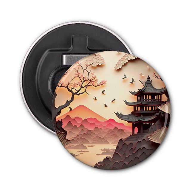 Papper klippöppnare i Flaska för antika kinesiska  Flasköppnare (Framsidan)