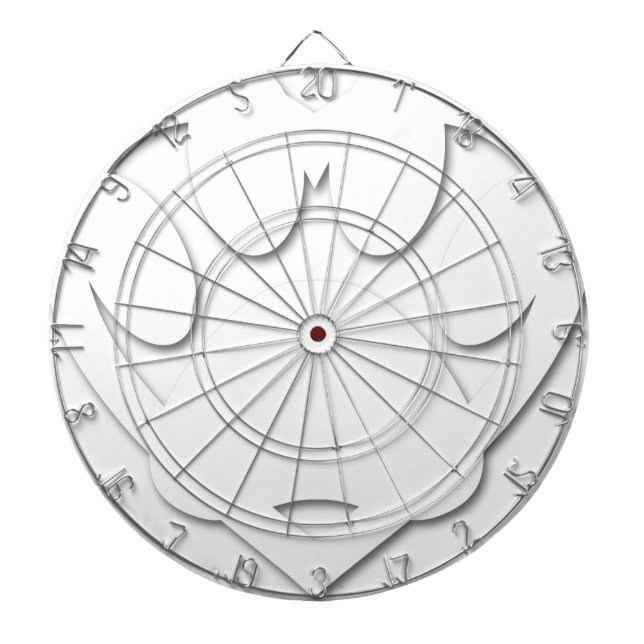 Papper klippt Hund Tass och hjärtform Darttavla (Framsidan)
