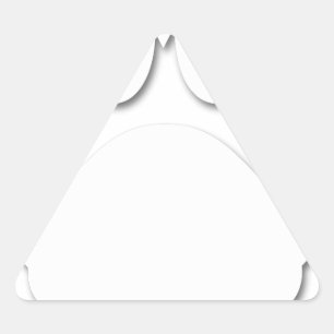 Papper klippt Hund Tass och hjärtform Triangelformat Klistermärke