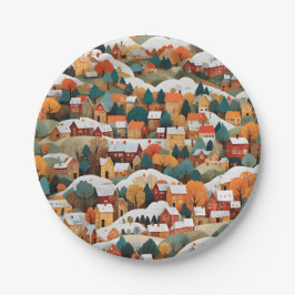 Papper kollage för festhöst