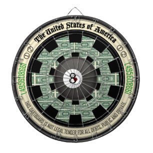 papper konst för pengar 8-Ball Darttavla