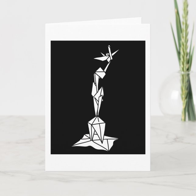 Papper konst med stor storlek i Origami Kort (Framsida)