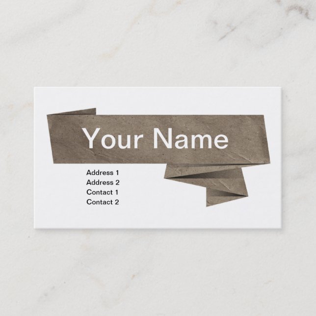 papper konst visitkort (Framsida)