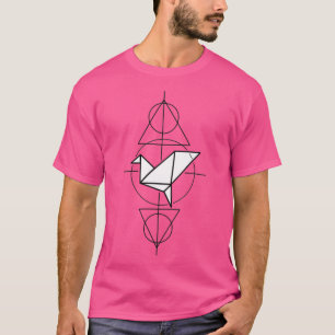 Papper krangeometri t shirt