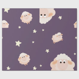 Papper lamm- och stjärnornas sammanslagning presentpapper