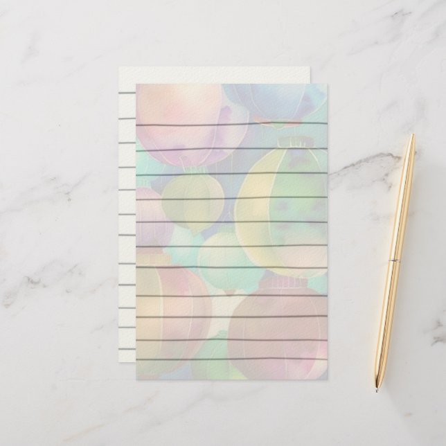 Papper Lanternestationeri (Fram/Back In Situ)