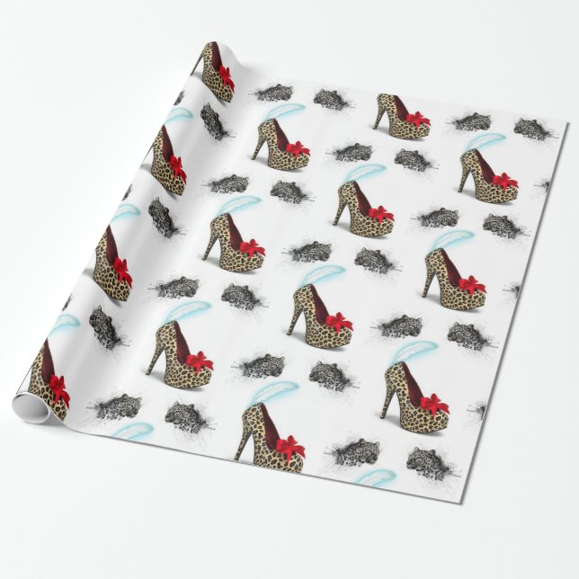 Papper, leopard Heel Presentpapper (Utrullad)