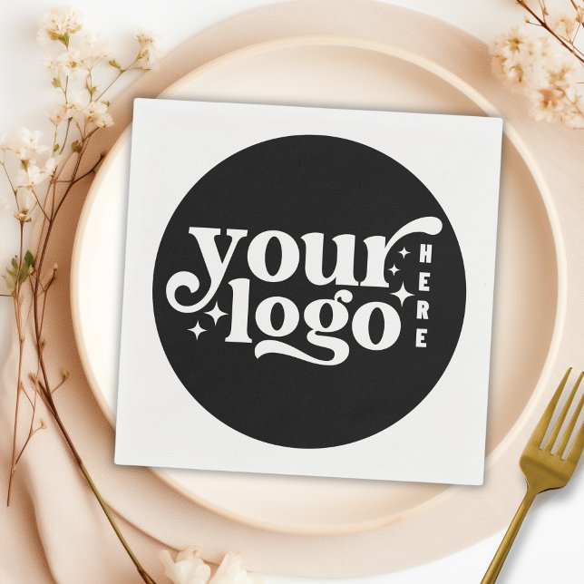 Papper leverans av anpassningsbar Company Logotyp  Pappersservett (Skapare uppladdad)