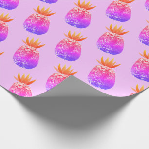 Papper linda av tropisk ananas party lavender presentpapper