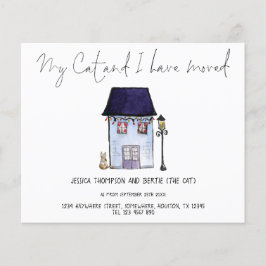 PAPPER | Lustigt Min katt I har Flyttat skriptFlyt Flygblad