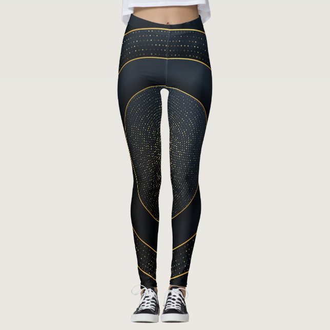 Papper lyxfärg: Golden Gradient. Leggings (Framsida)