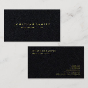 Papper mall för elegant Luxury Premium Black Visitkort
