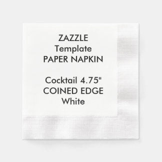 Papper mall för Kant Cocktail Napkin med anpassnin Pappersservett