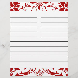 Papper matchning av Red Damask-Personlig