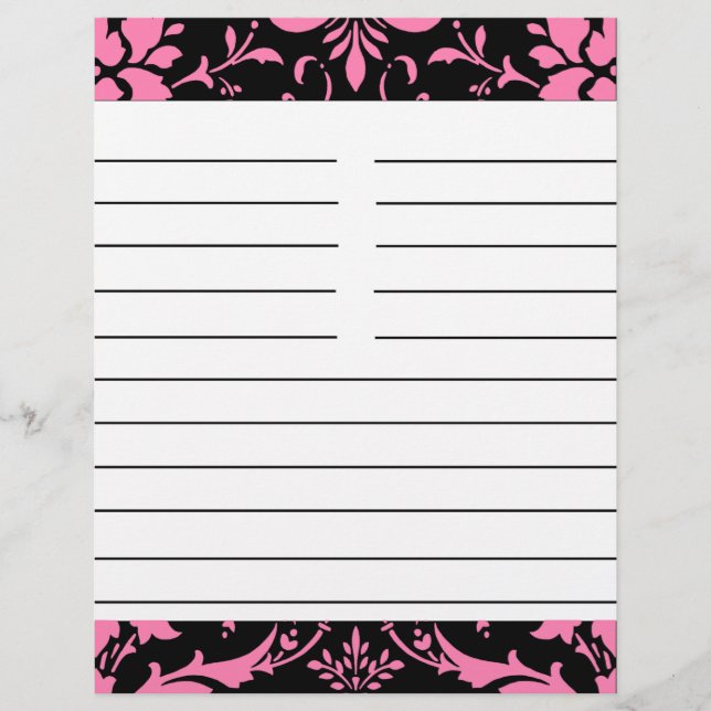 Papper matchningsrecept för rosa och svart skada (Framsida)