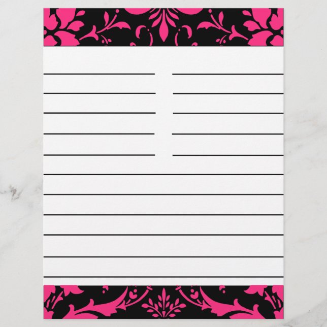 Papper matchningsrecept för rosa och svart skada (Framsida)