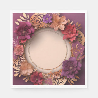 Papper med Designer Series Florals Pappersservett