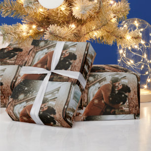 Papper med din bild och den vackraste gifen presentpapper