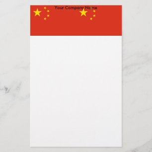 Papper med Flagga av China