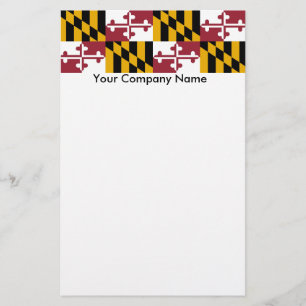 Papper med Flagga av Maryland