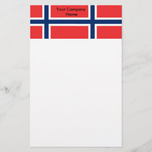Papper med Flagga av Norge