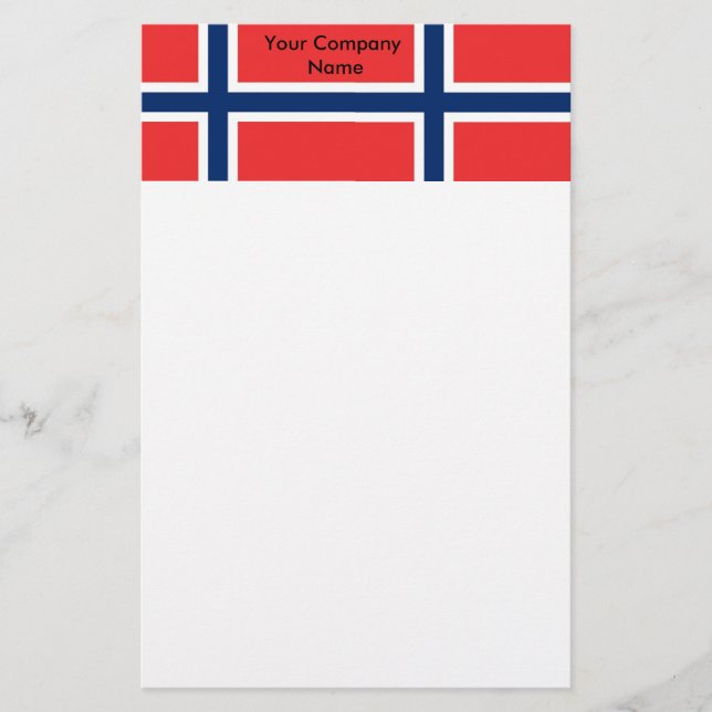 Papper med Flagga av Norge (Framsida)