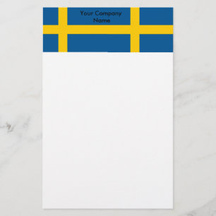 Papper med Flagga av Sverige