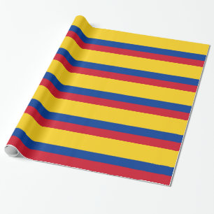Papper med Flagga Colombia Presentpapper