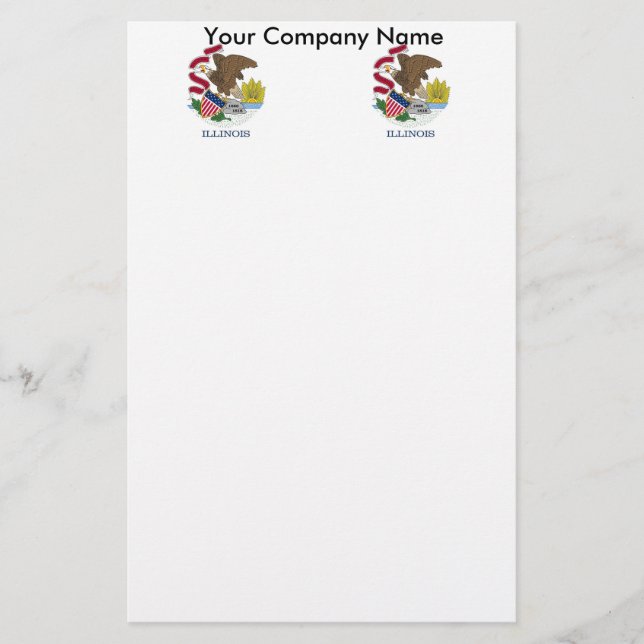 Papper med Flagga Illinois (Framsida)