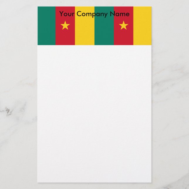 Papper med Flagga Kamerun (Framsida)