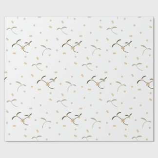 papper med mistletoe mönster presentpapper