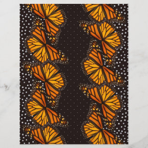Papper med monarch Butterfly Doted Swiss Arts & Cr