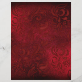 Papper med Red Blommigt Patternated Scrapbook