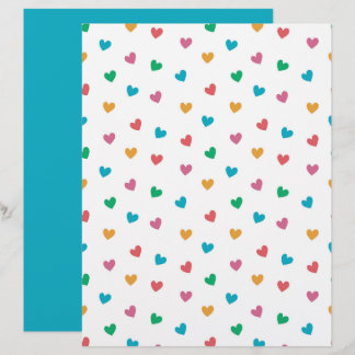 Papper med slynt Heart Mönster-skrapbok