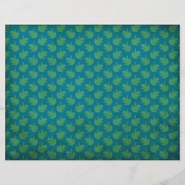 Papper med tryckt groddar med mönster (Framsida)