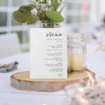 Papper meny för klassiskt minimalistiskt skript, s<br><div class="desc">Det här trendiget har ett skript för roligt och ett fet klassiskt teckensnitt. Använda mallen som du vill fylla i informationen i. Du kan använda funktionen "Anpassa ytterligare" för att ändra teckensnittet (storlekt, stil, färg) och lägga till mer linjer text, ändra layouten eller lägga till text på baksidan. Papper är...</div>