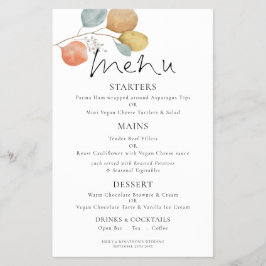 PAPPER | Meny för Modern vattenfärg, Bröllop