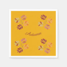 Papper middagsljort Napk i det moderna Höst färger