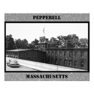 Papper Mill i Pepperell Massachusetts Fototryck