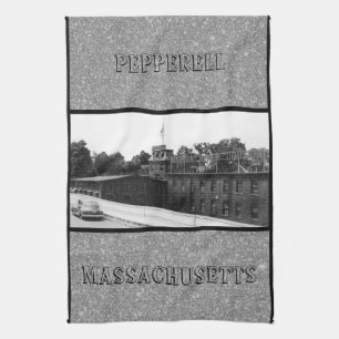 Papper Mill i Pepperell Massachusetts Kökshandduk